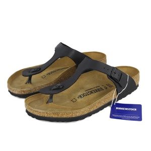 Birkenstock Gizeh Sandals, Black, Birko-Flor